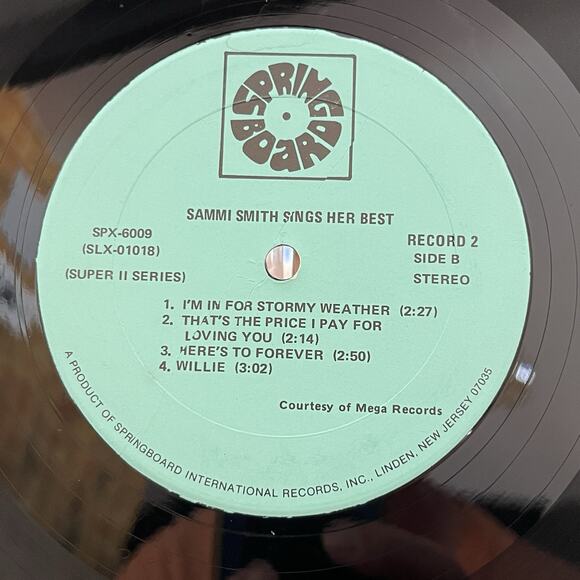 Sammi Smith Sings Her Best 2xVinyl LP Springboard SPX-6009 - Picture 9 of 11